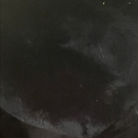 Women's Black Faux Fur Coat with big fur trim - Picture 7 of 15